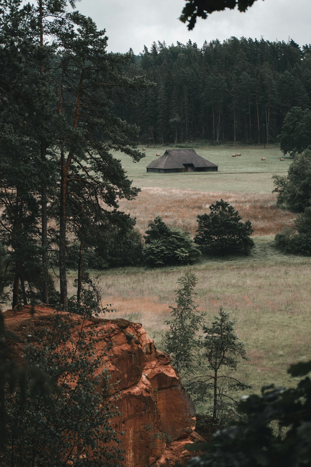 a tent in a field