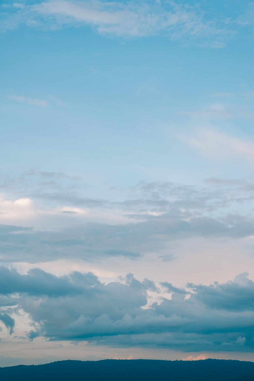 a blue sky with clouds