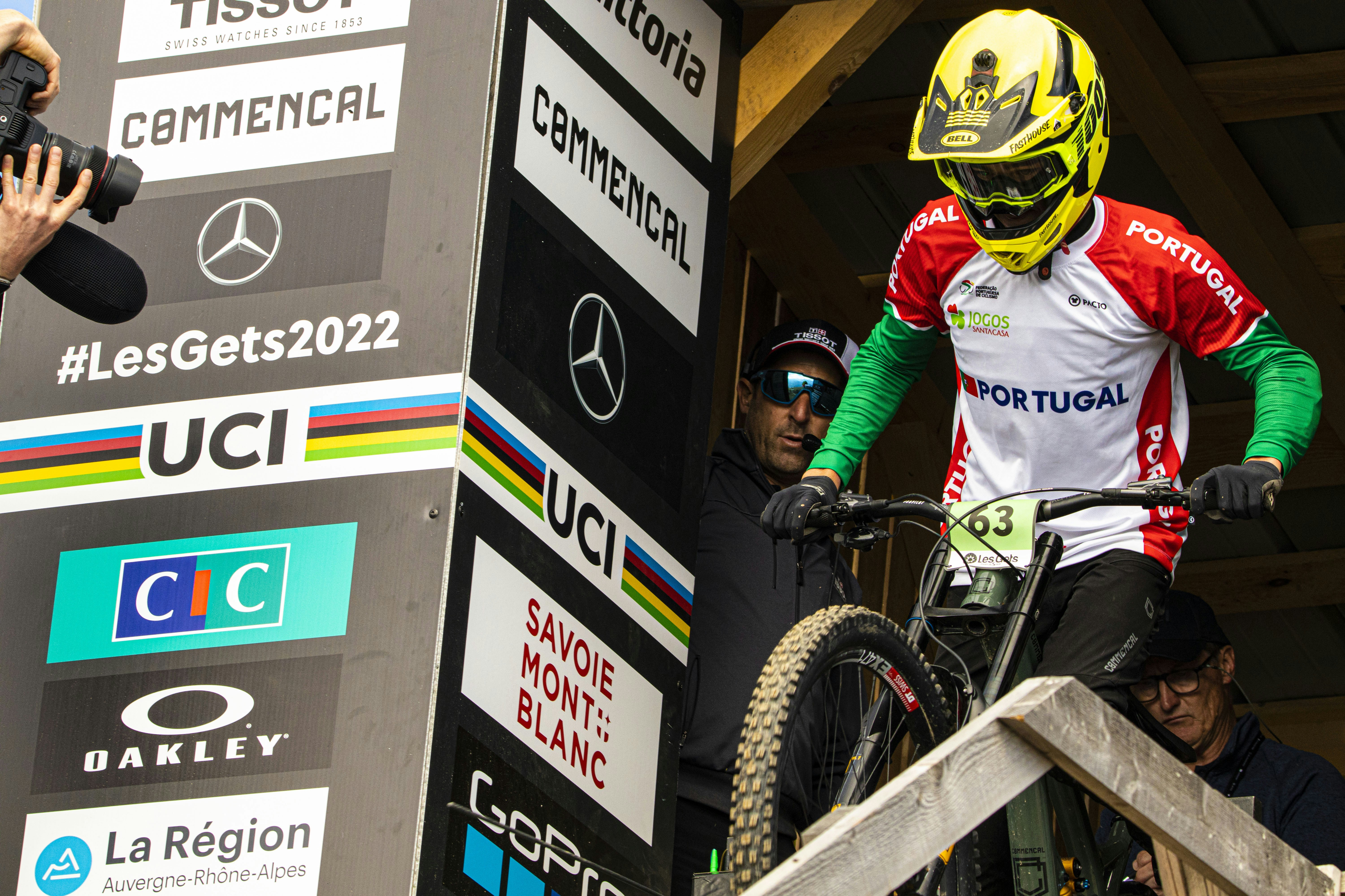 a man riding a bicycle