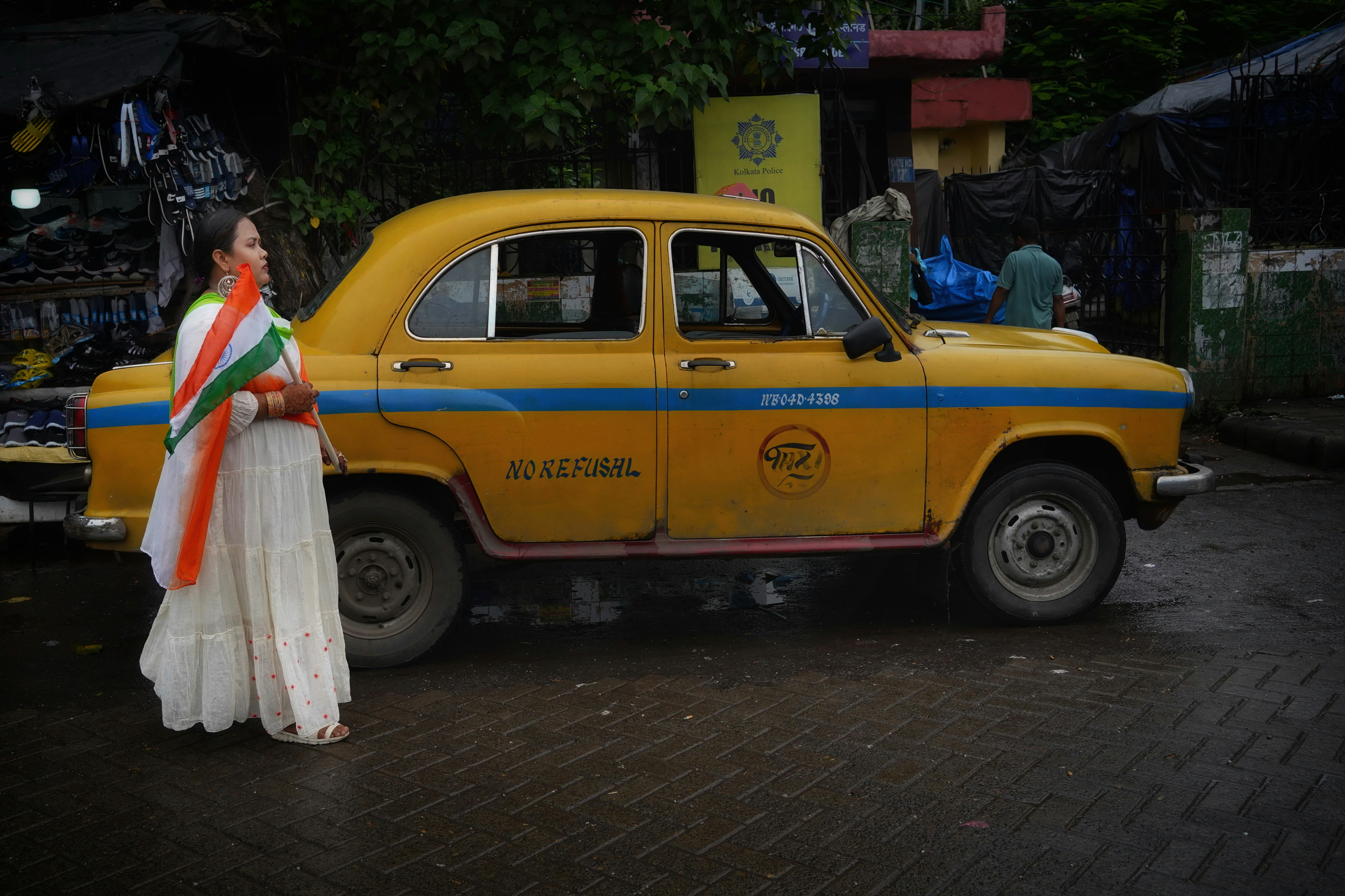 Independence Day celebration with car