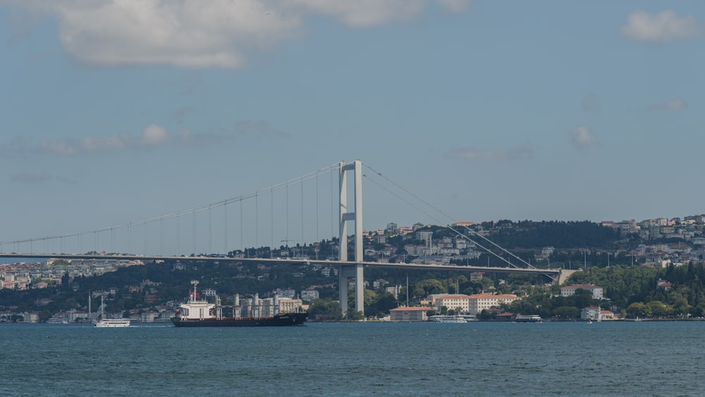 a bridge over a body of water