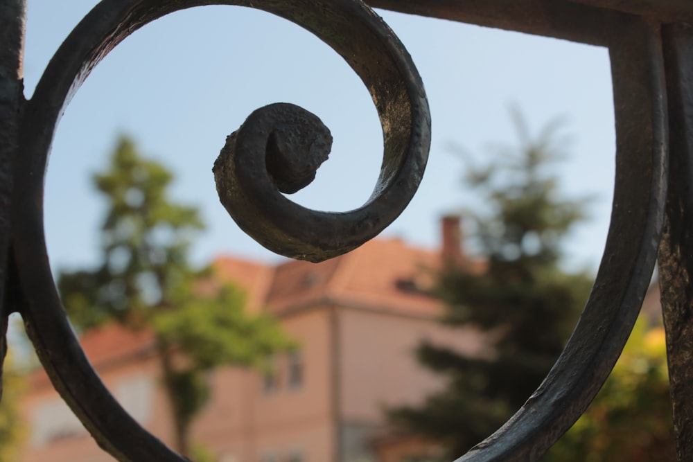 a close up of a metal object