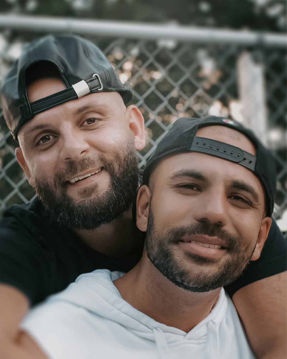 two men taking a selfie