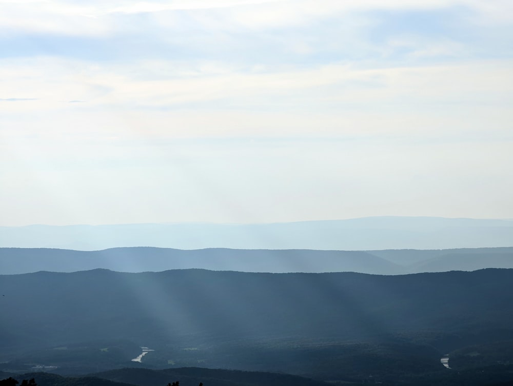 a view of a mountain range