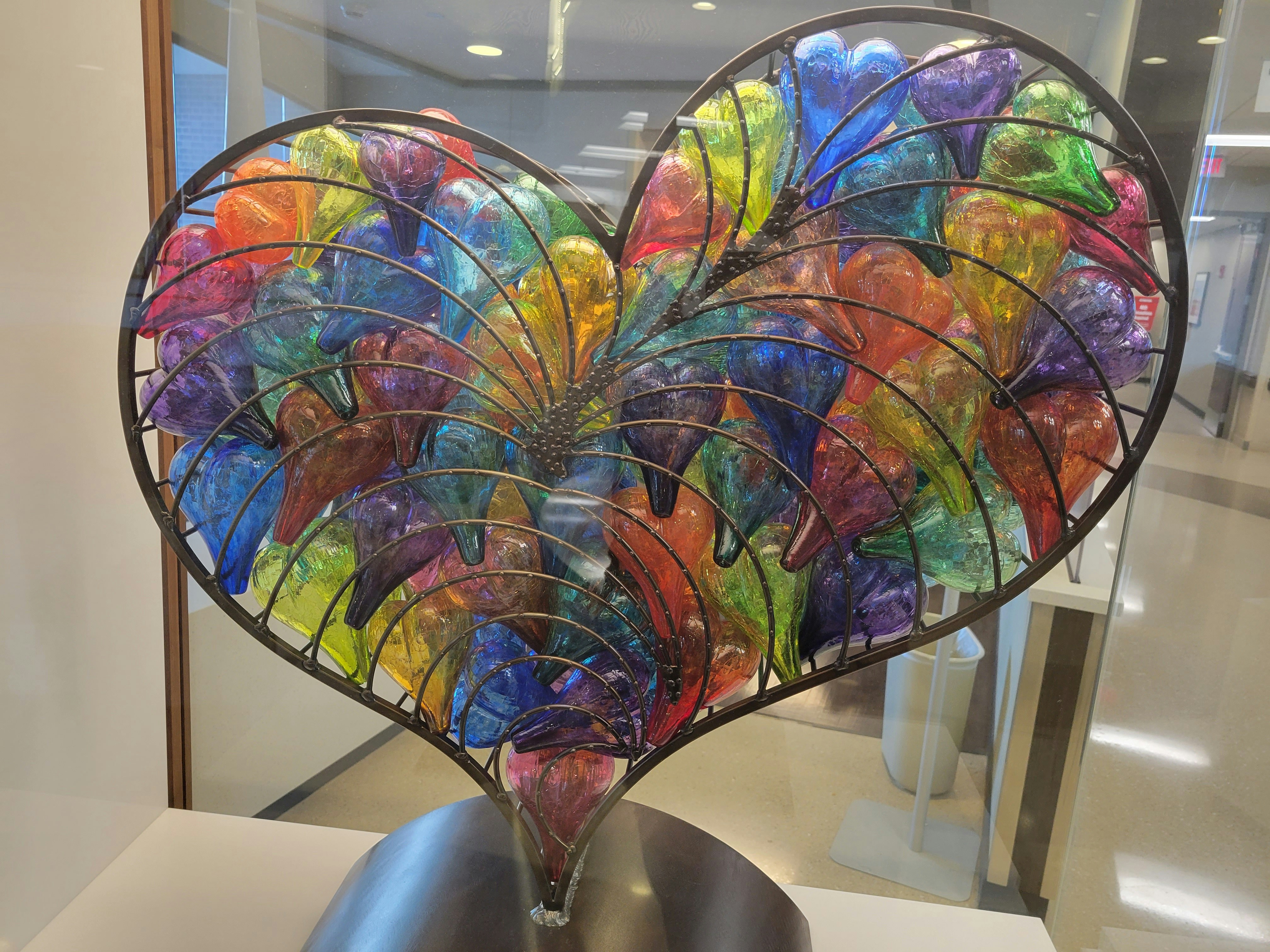 a large colorful sculpture