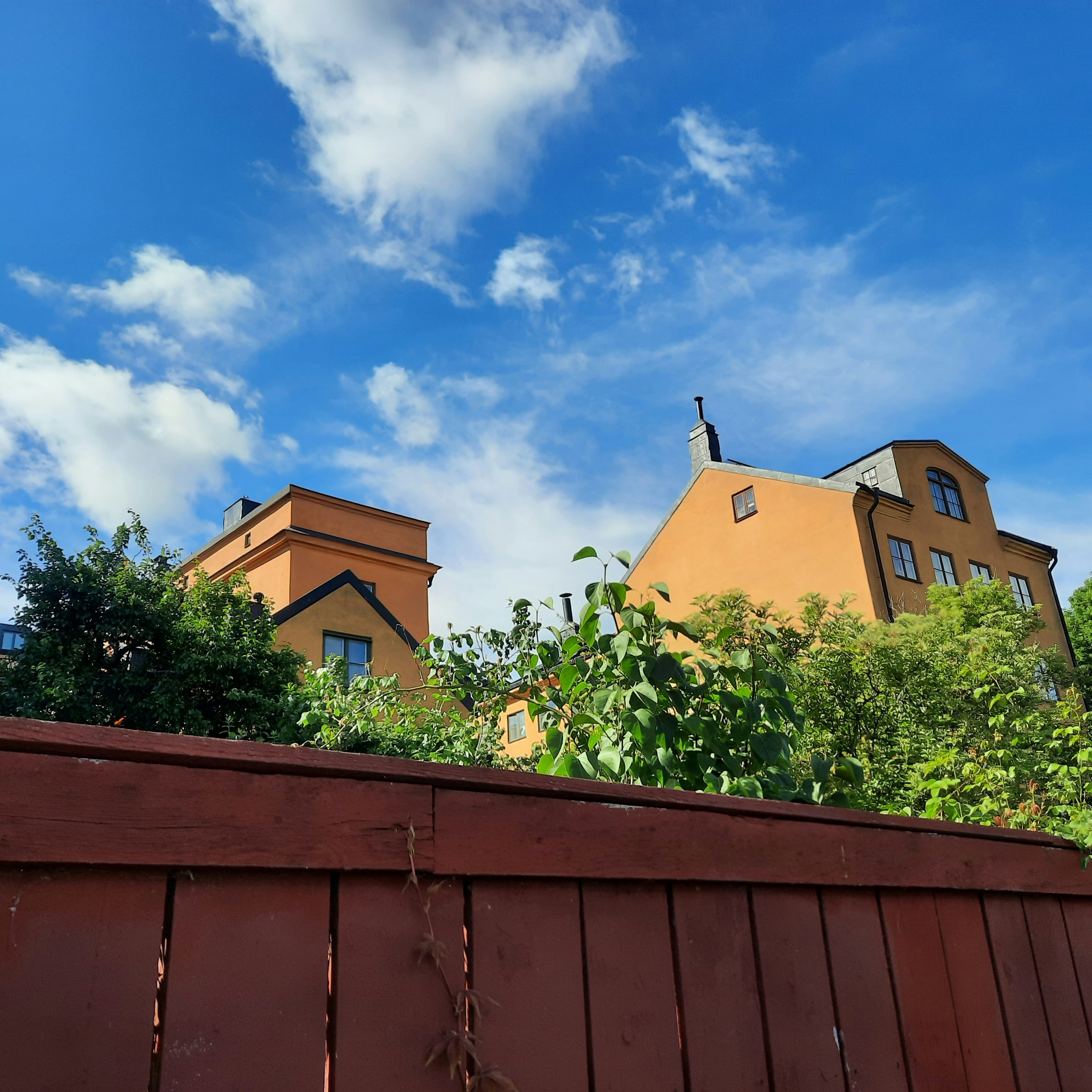 a building with a red roof