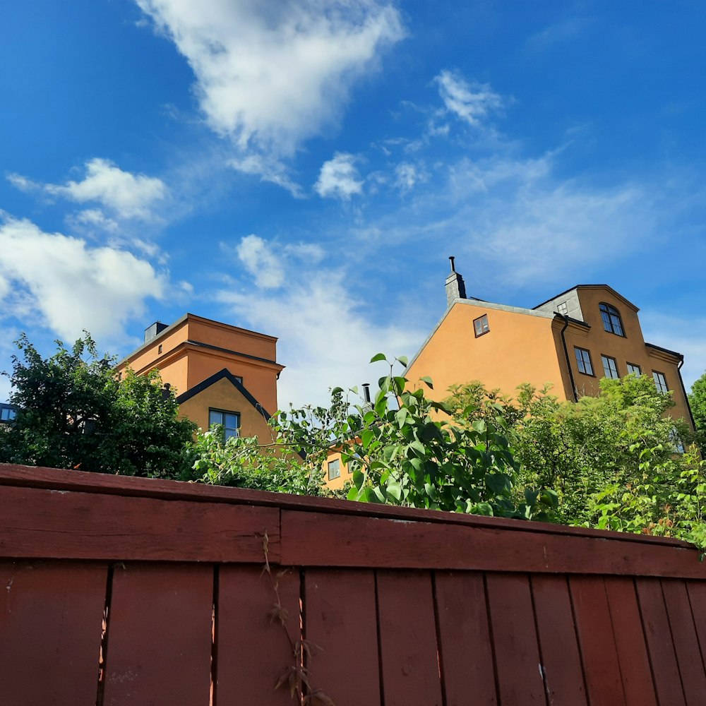 a building with a red roof