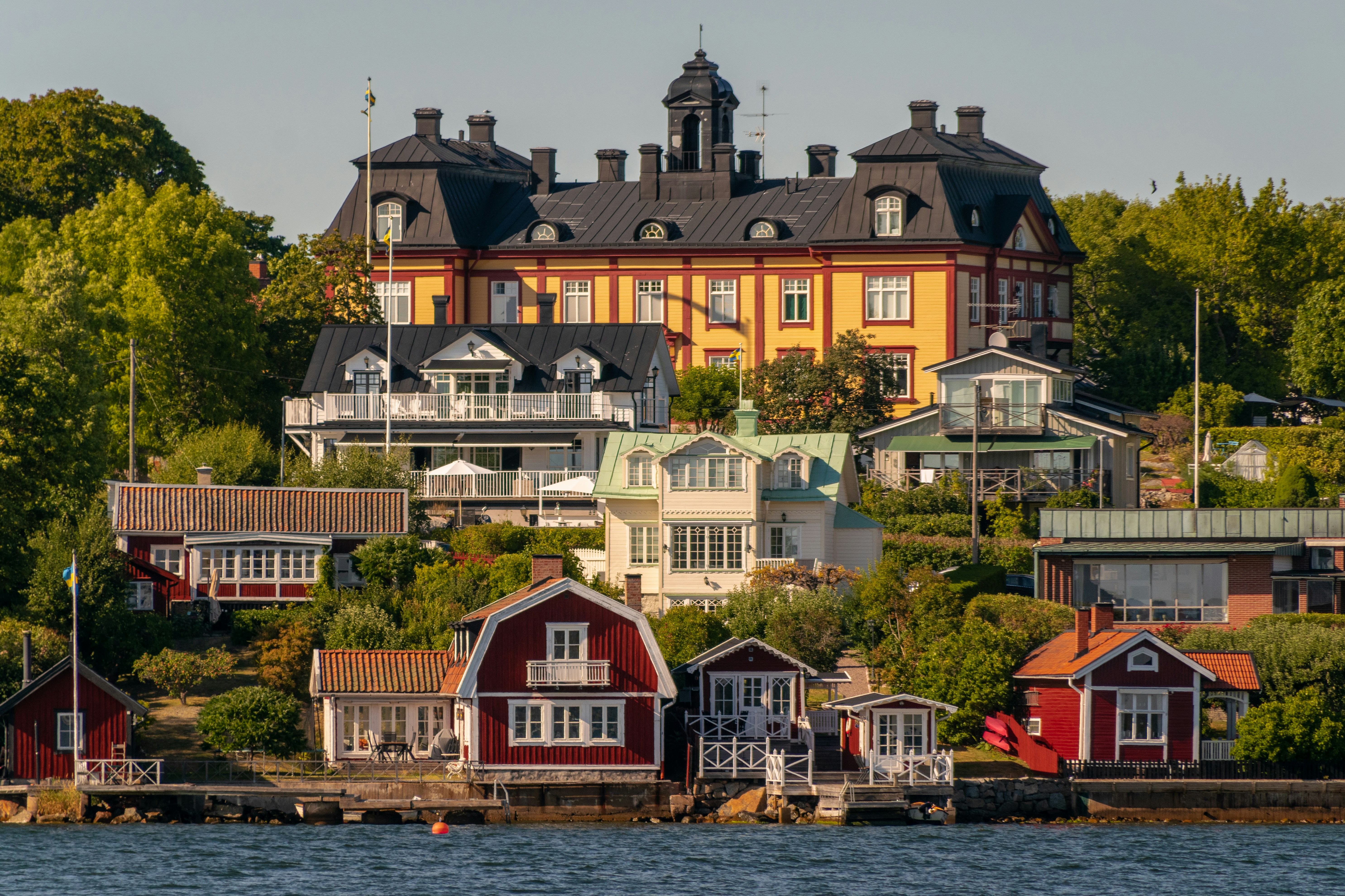 Utsikt över ön Vaxholm