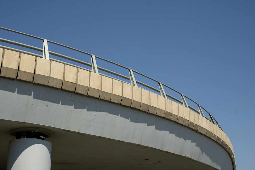 a white building with a blue sky