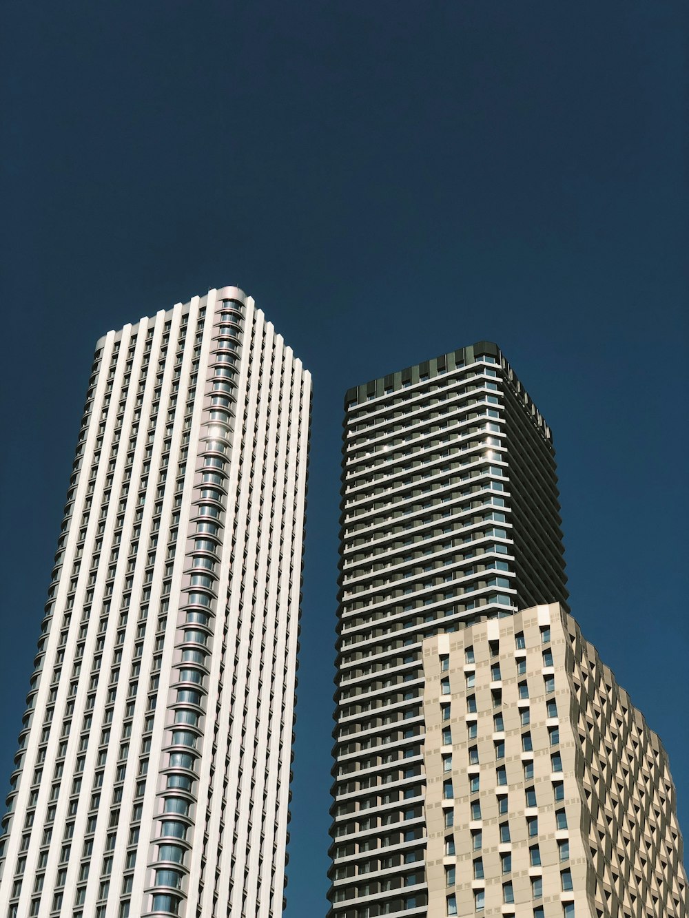 a couple of tall buildings