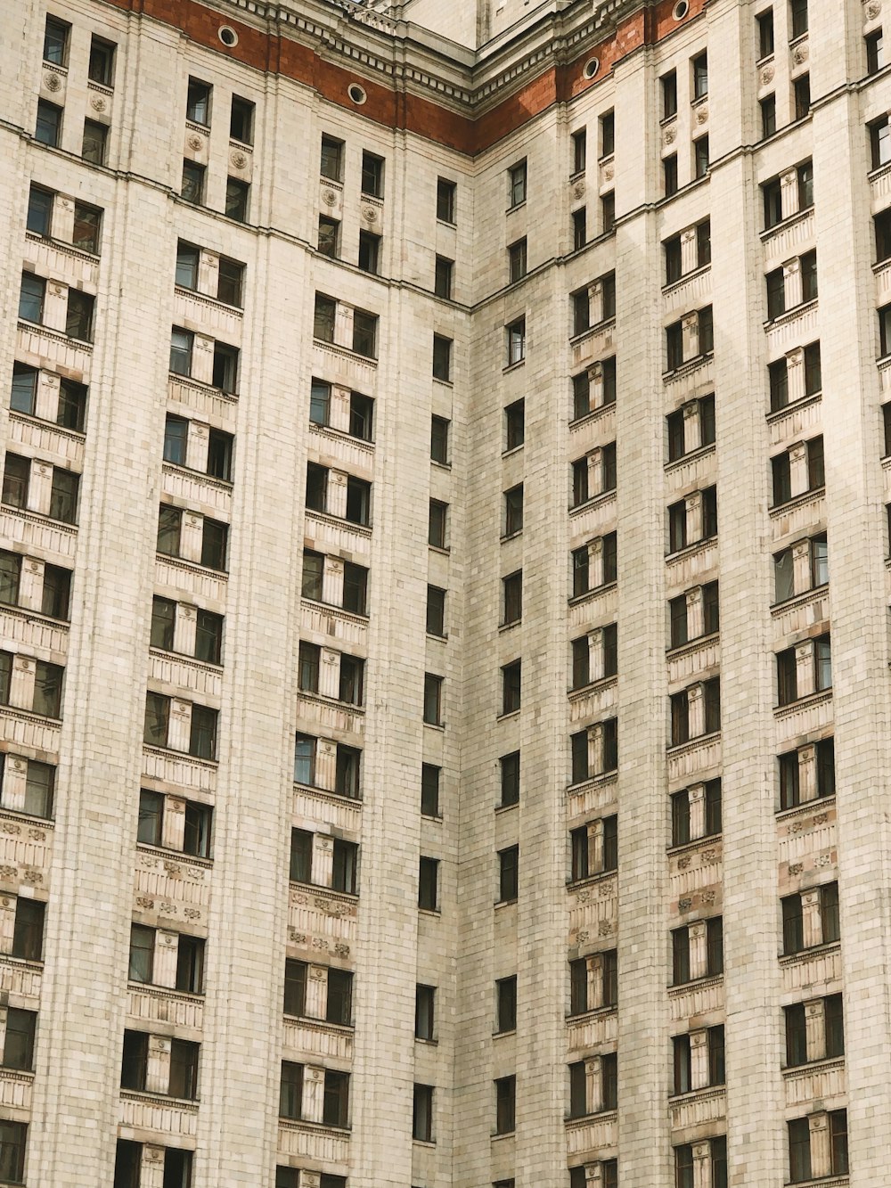 a tall building with many windows