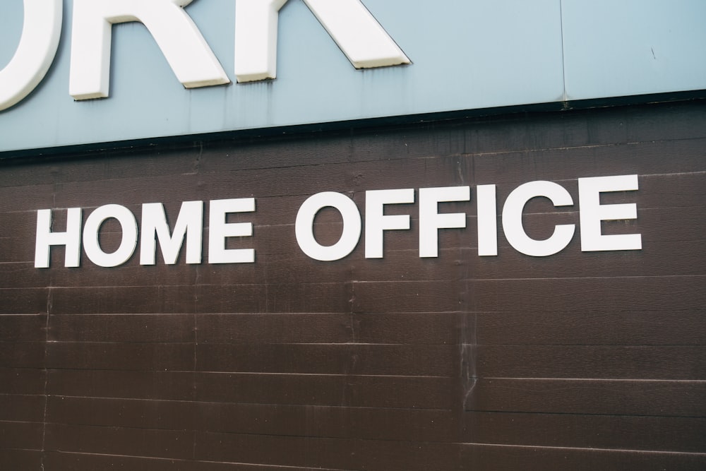 a sign on a building