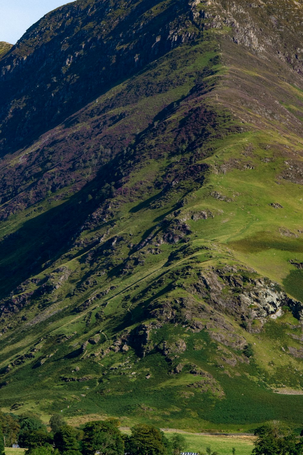 a valley between mountains