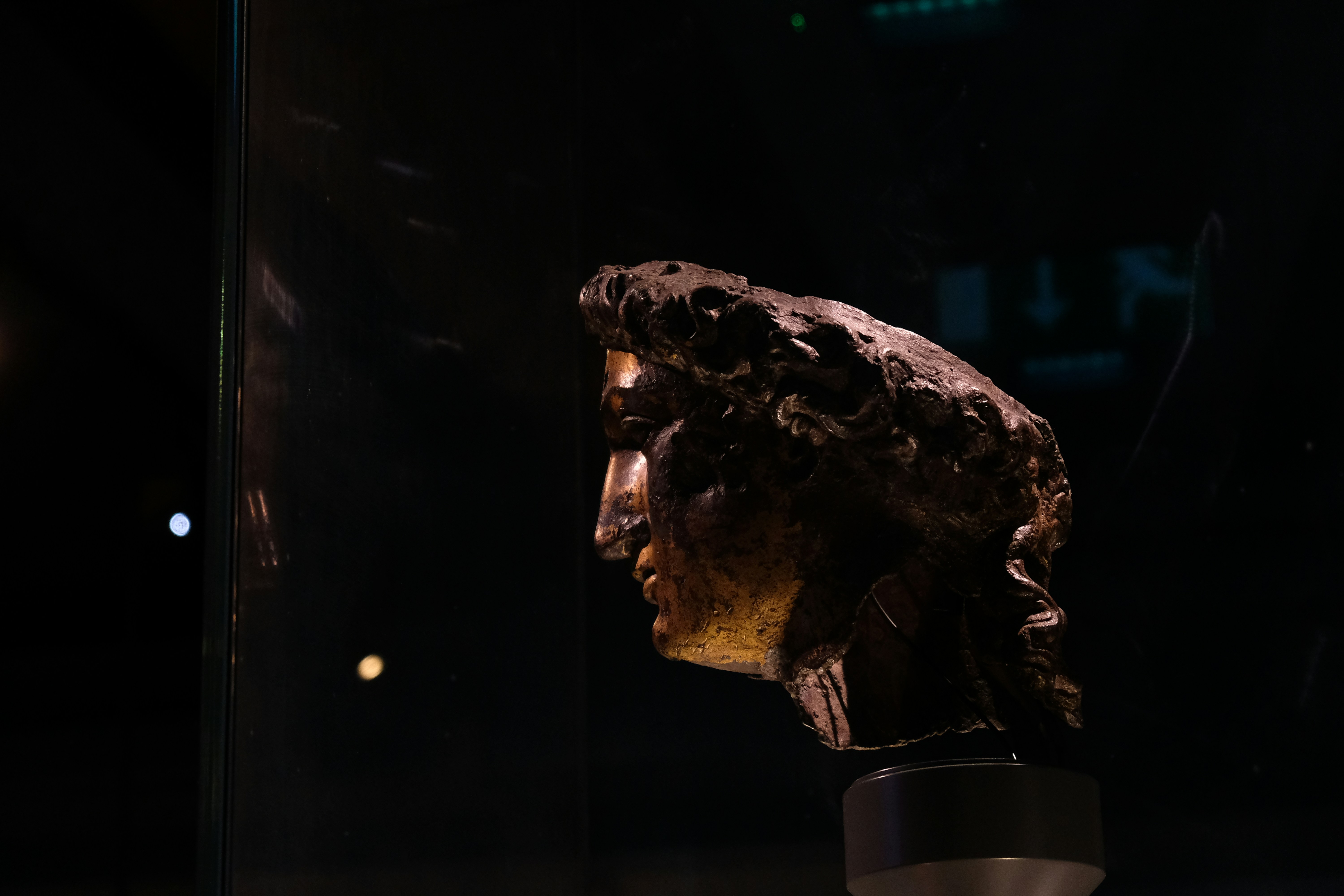 a statue of a person, 