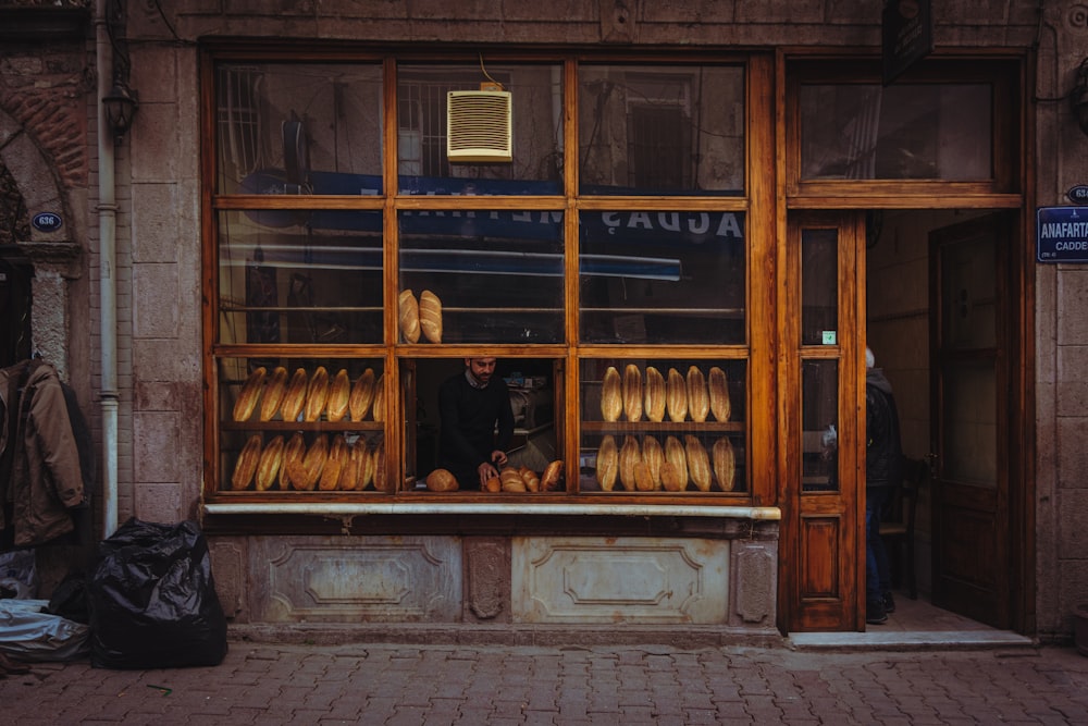 a person standing in a window