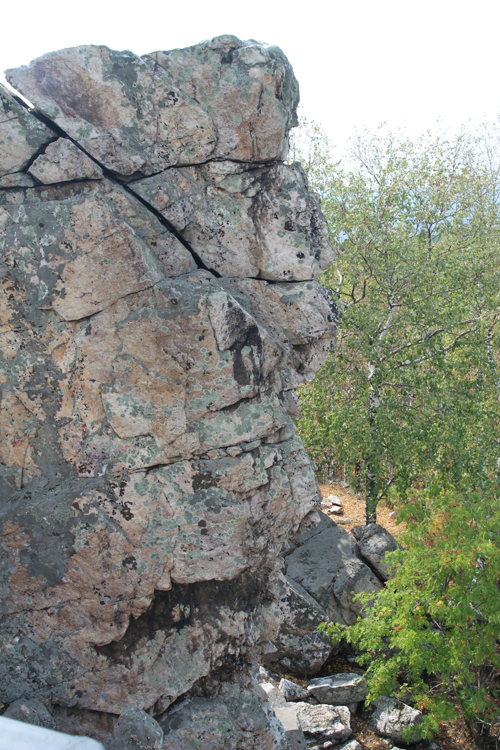 a large rock formation