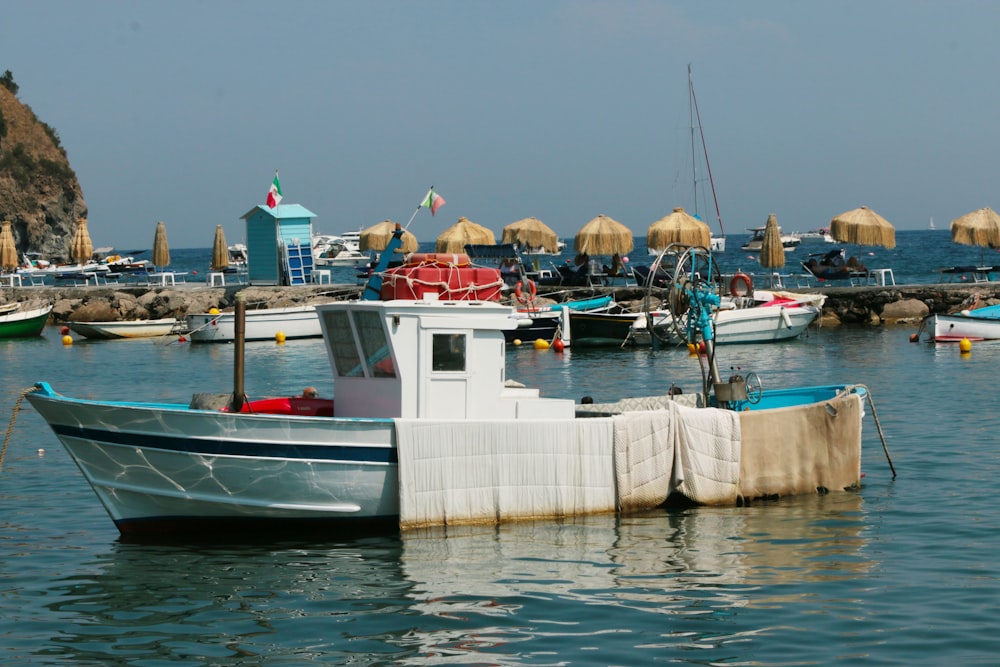 boats docked at a pier