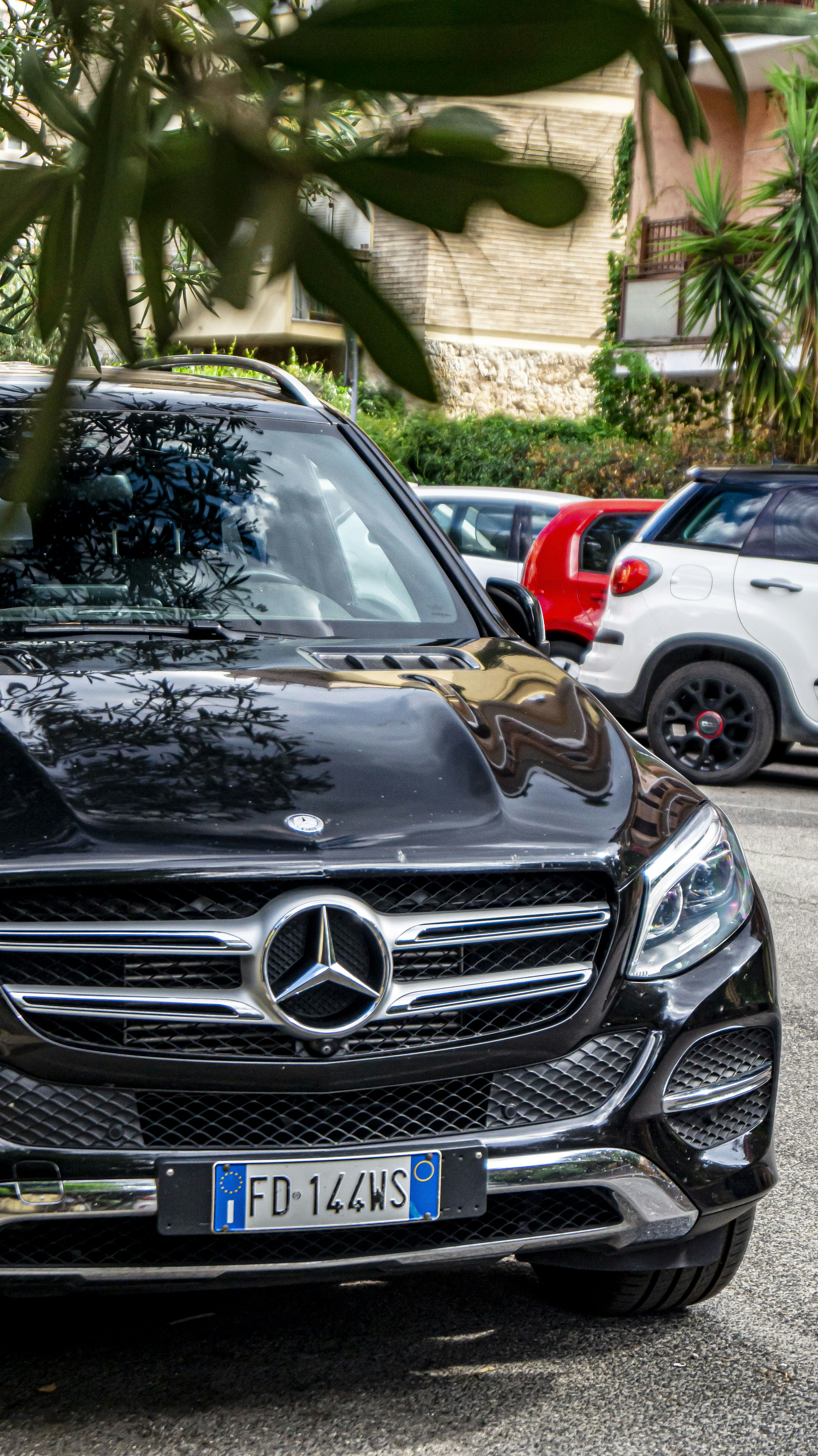 Damaged luxury Mercedes SUV