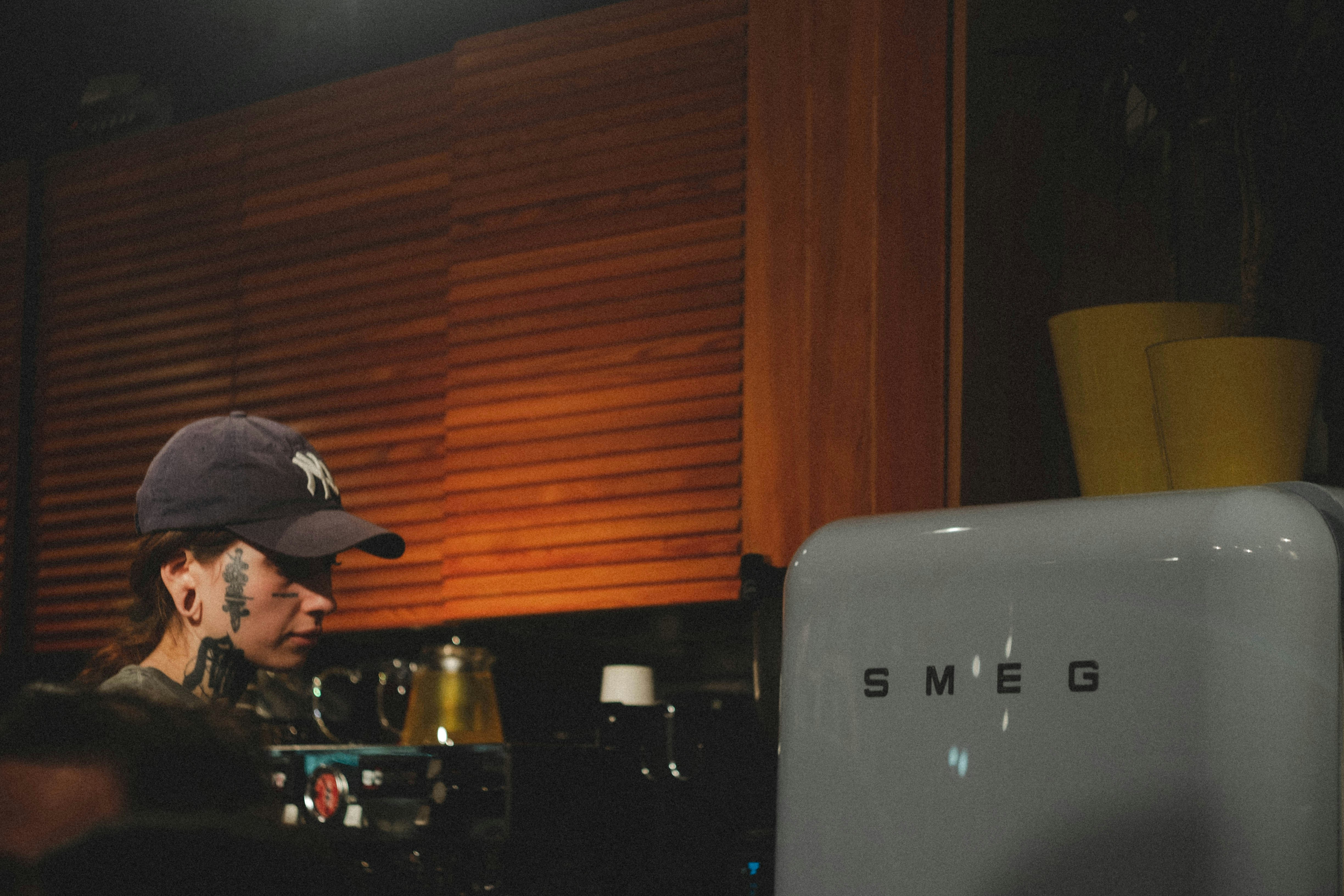 a person sitting at a desk
