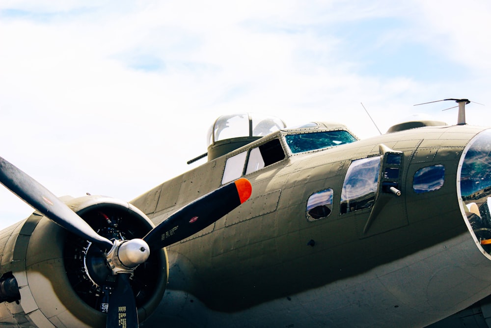 a plane with a propeller