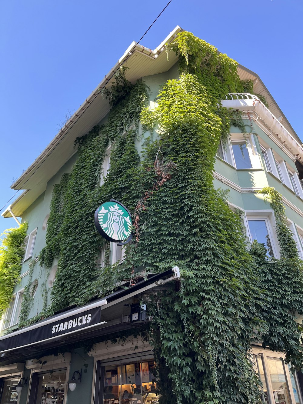 a clock on a building