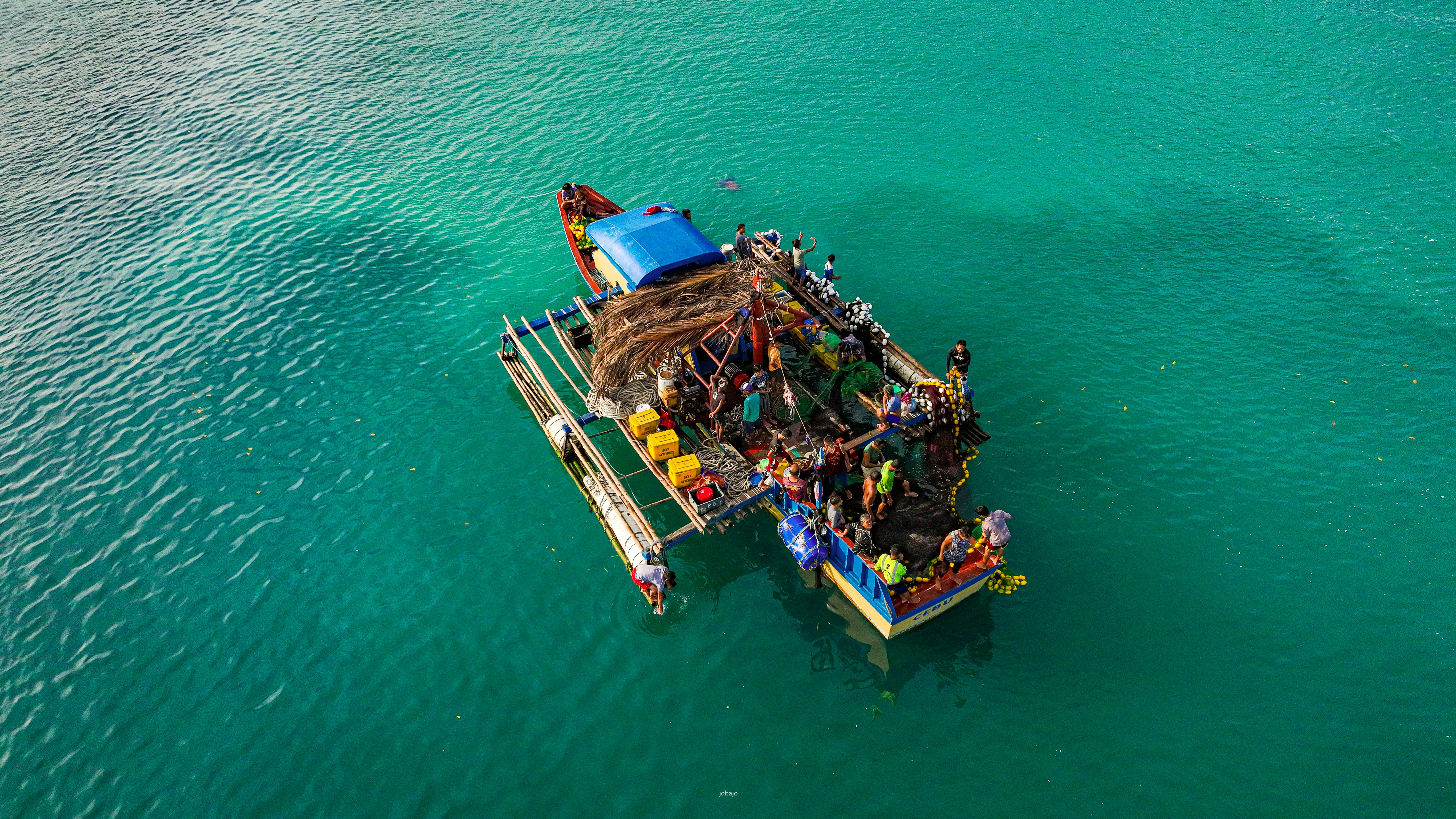 a boat full of people