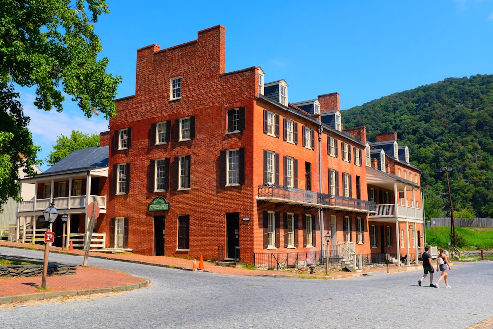 a large brick building