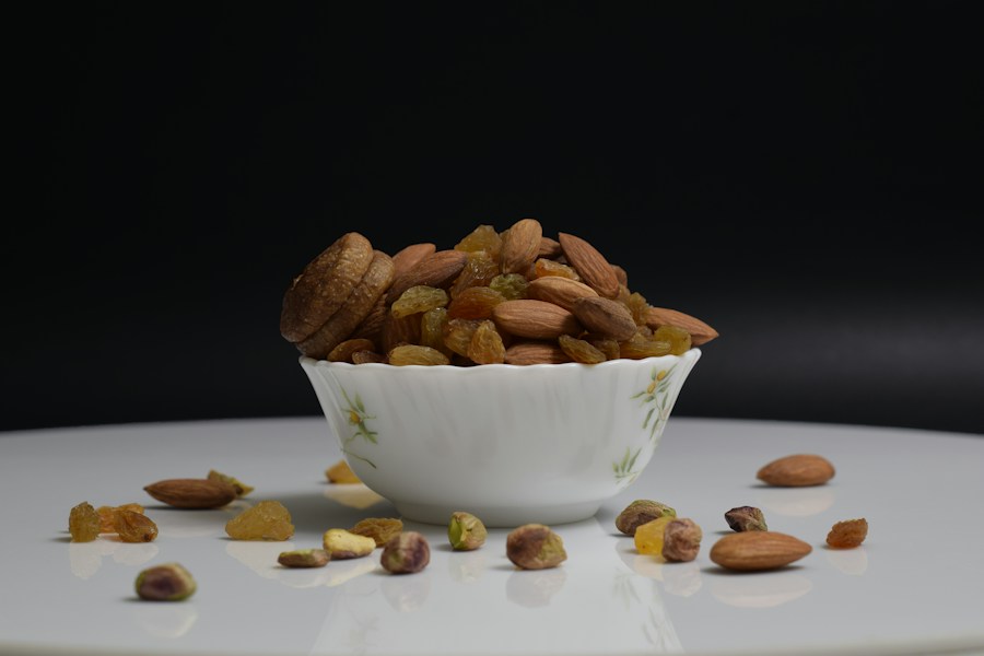 A bowl of mixed dry fruits and nuts