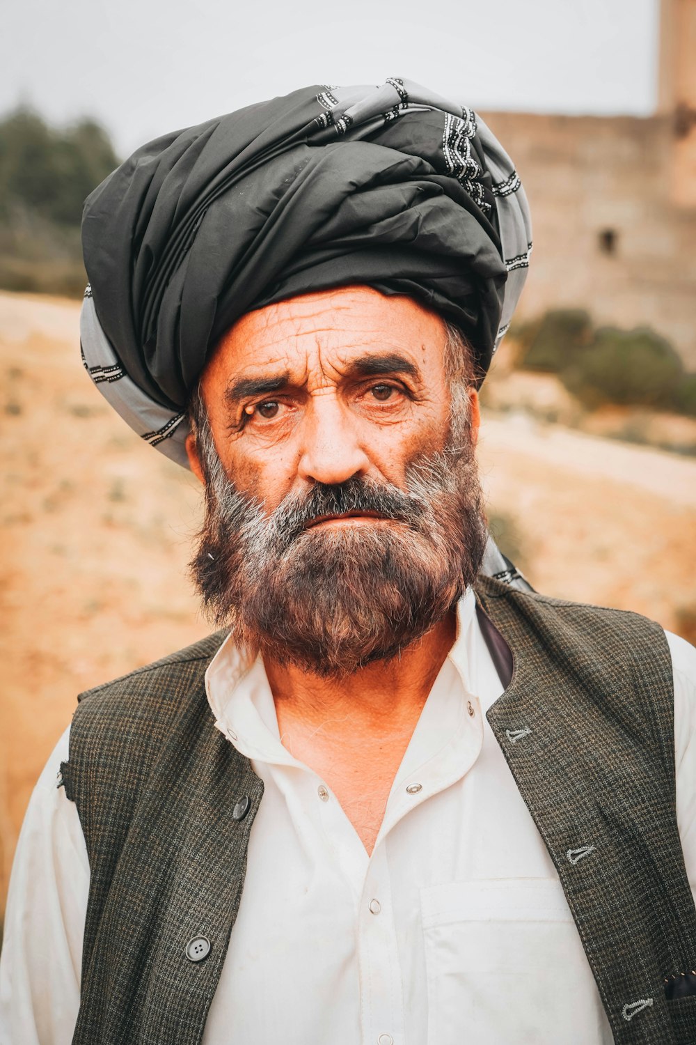 a man with a beard and a hat