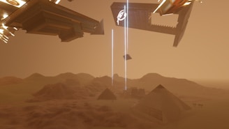 A futuristic lunar landscape illuminated by soft glowing helium-3 energy sources.