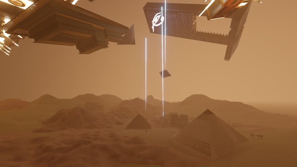 A futuristic lunar landscape illuminated by soft glowing helium-3 energy sources.