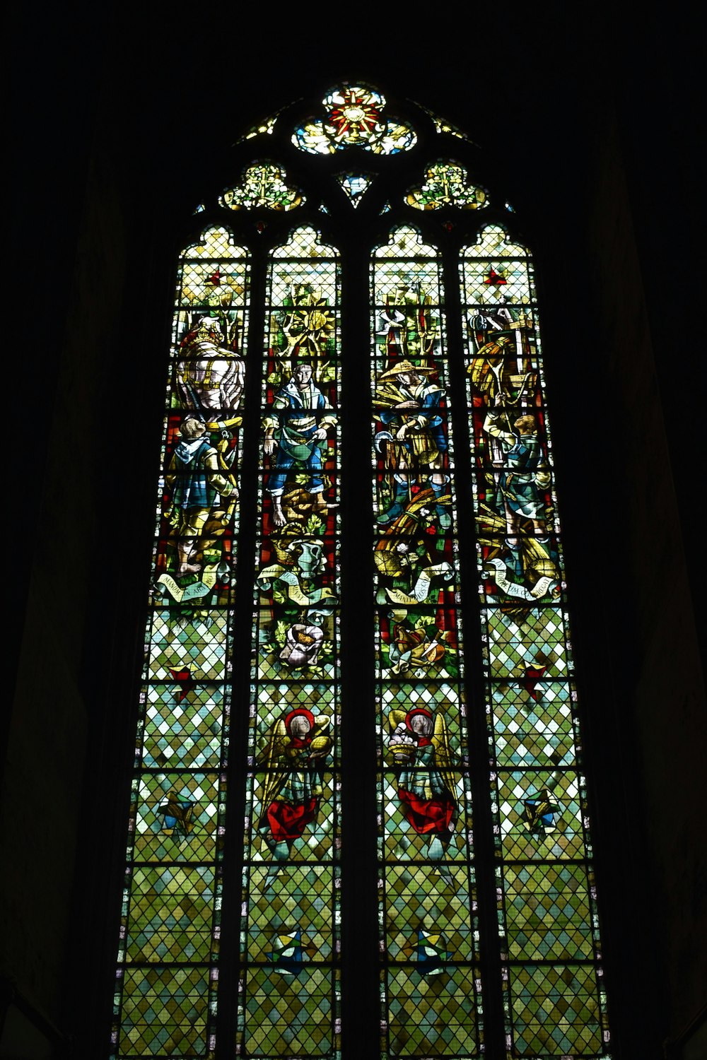 a stained glass window