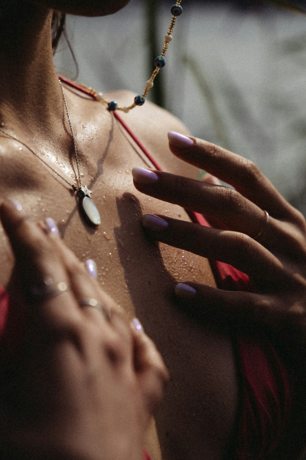 a person getting the nails done