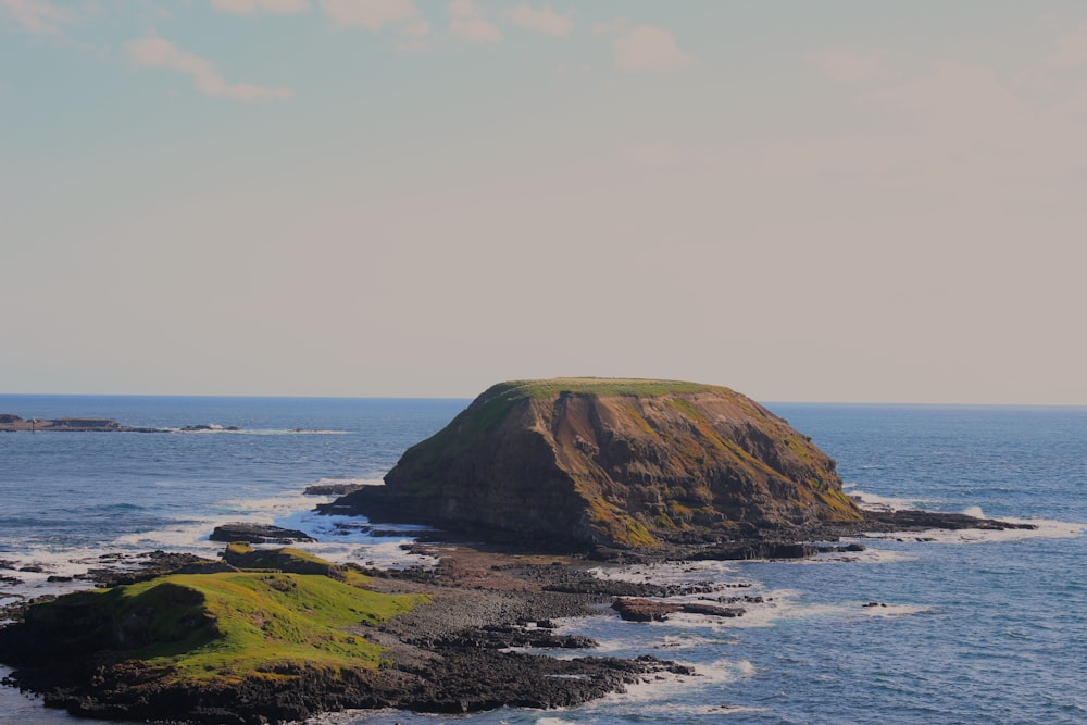 a large island in the ocean