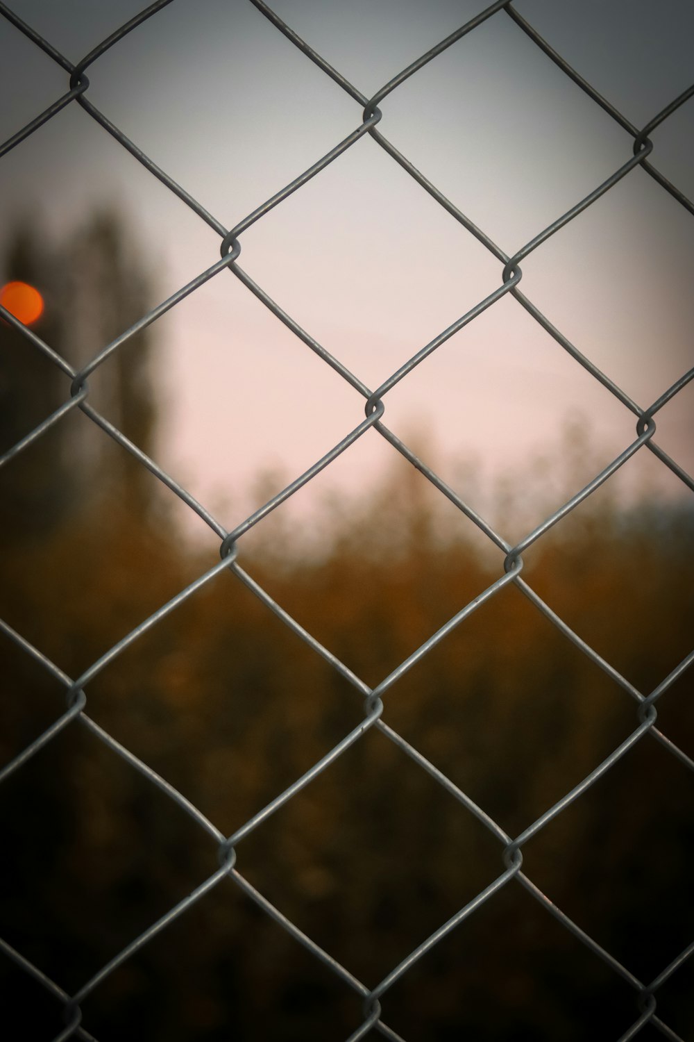 a close up of a fence