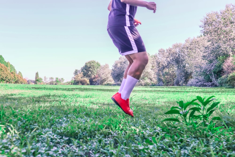 a person jumping in the air