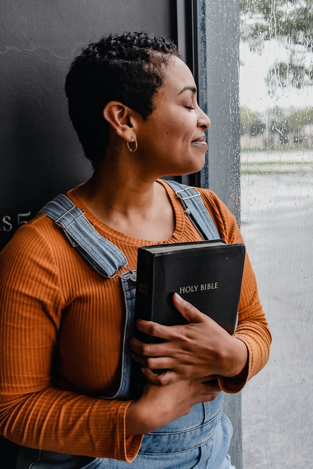 a man holding a book