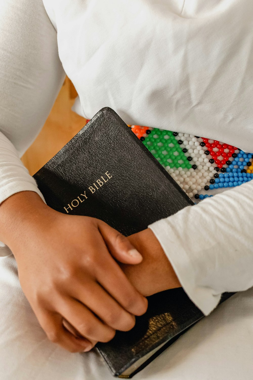 a person holding a book