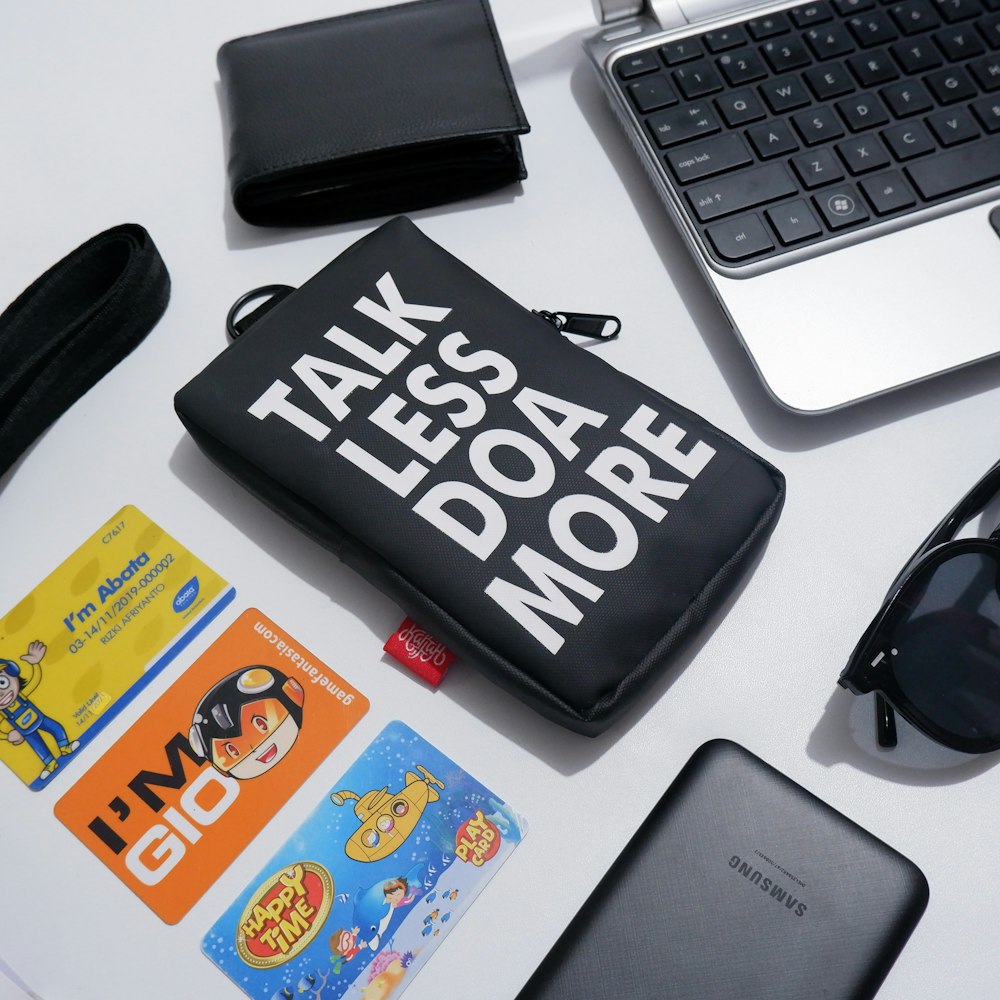 a group of books next to a keyboard