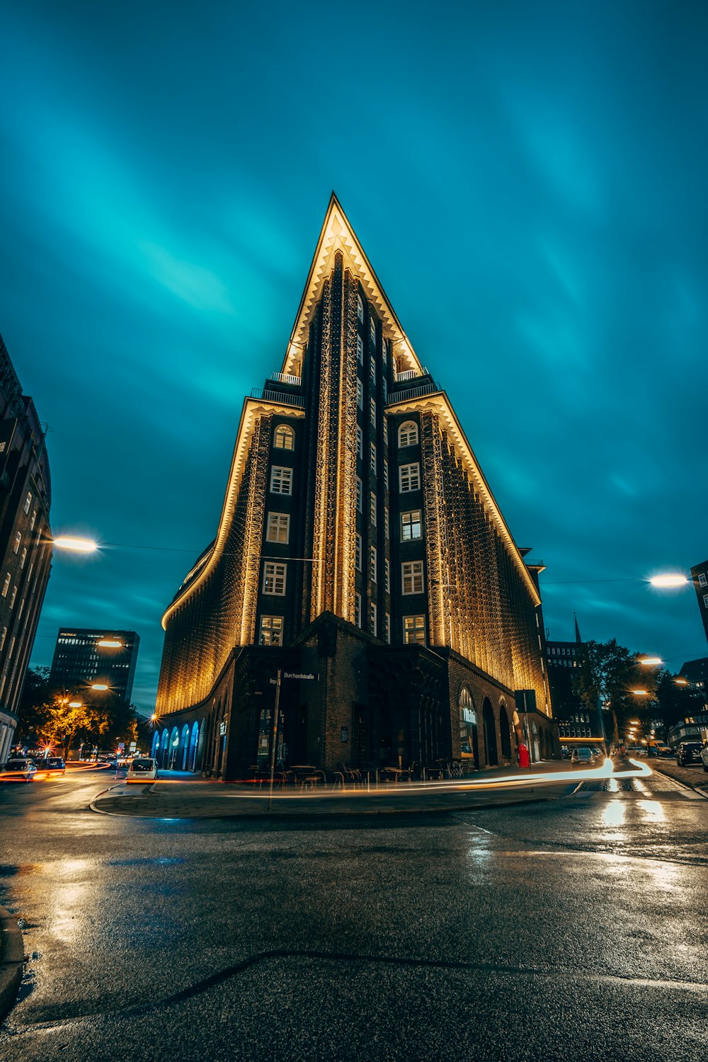 a tall building with a tower