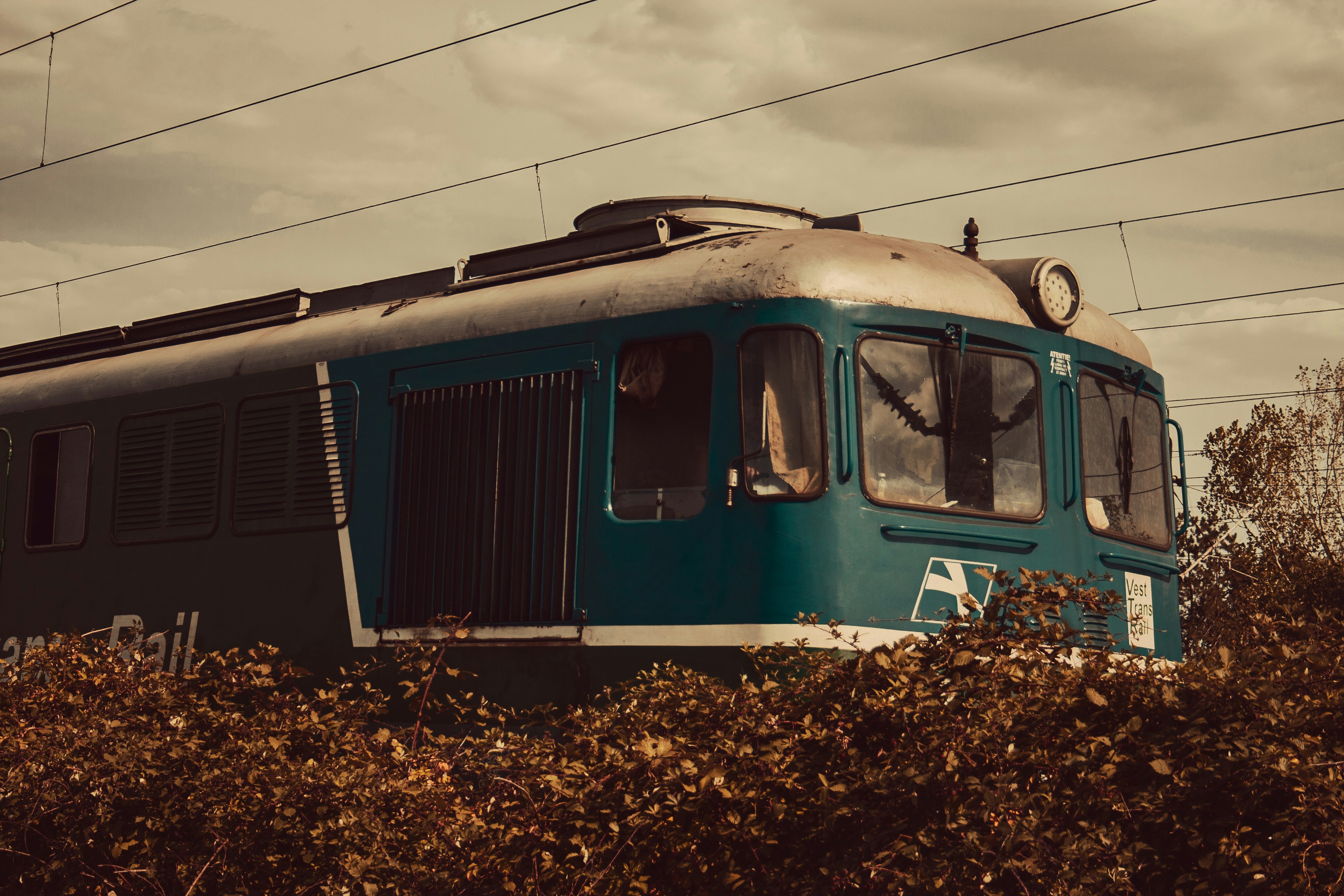 a train on the tracks