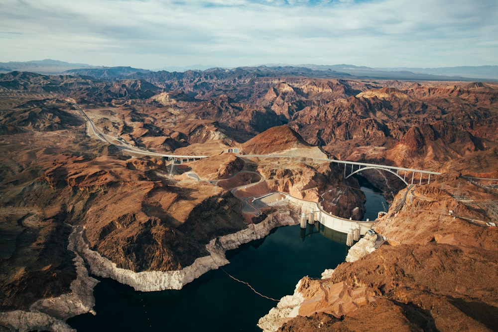 a river running through a canyon