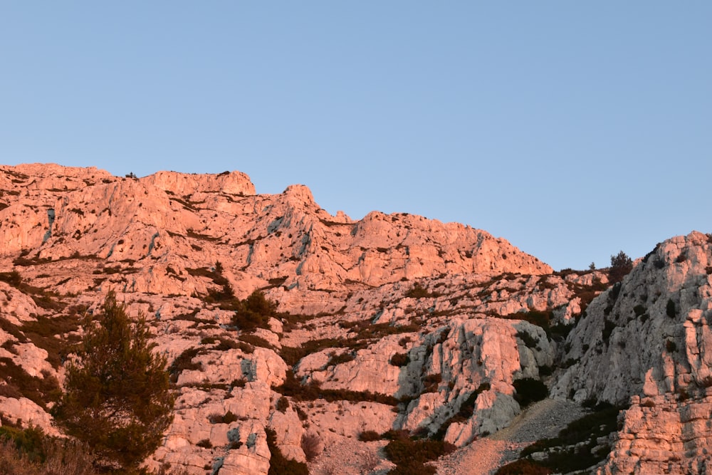 a red rock mountain