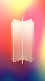 Floating panel showing automation workflow steps with smooth gradient backgrounds.