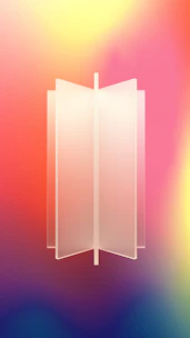 A dynamic content calendar displayed on a glassmorphism card with smooth scroll animation and colorful gradient edges.