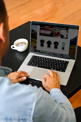 a person using a laptop