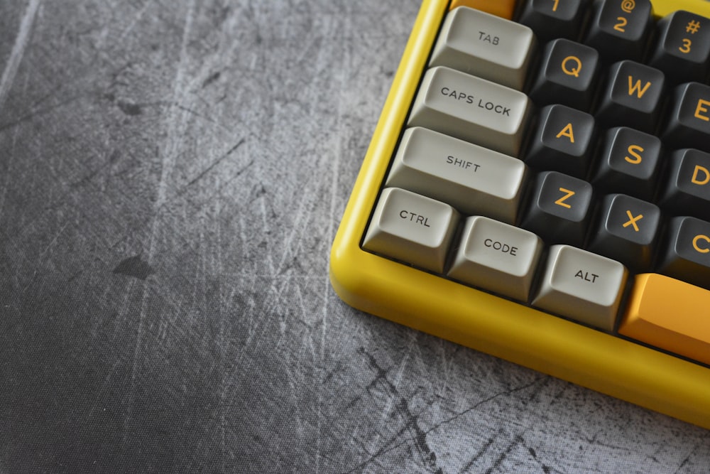 a calculator on a keyboard