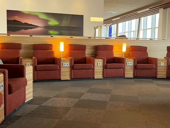 A cozy, inviting office space designed for remote psychoanalytic sessions with soft lighting and comfortable chairs.