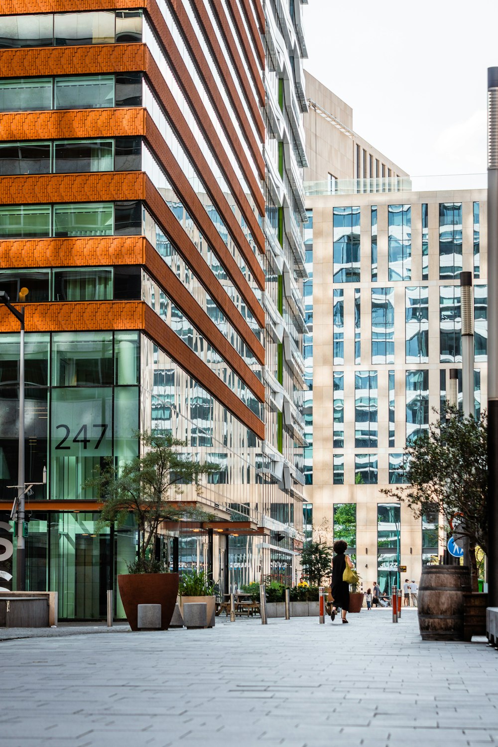 a building with glass windows