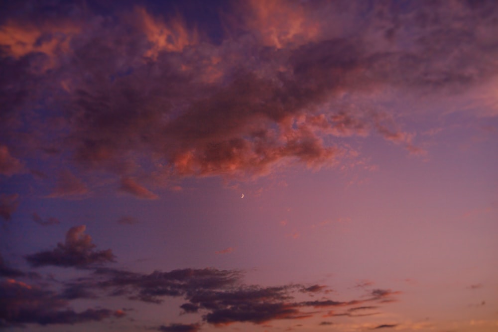 a colorful sky with clouds